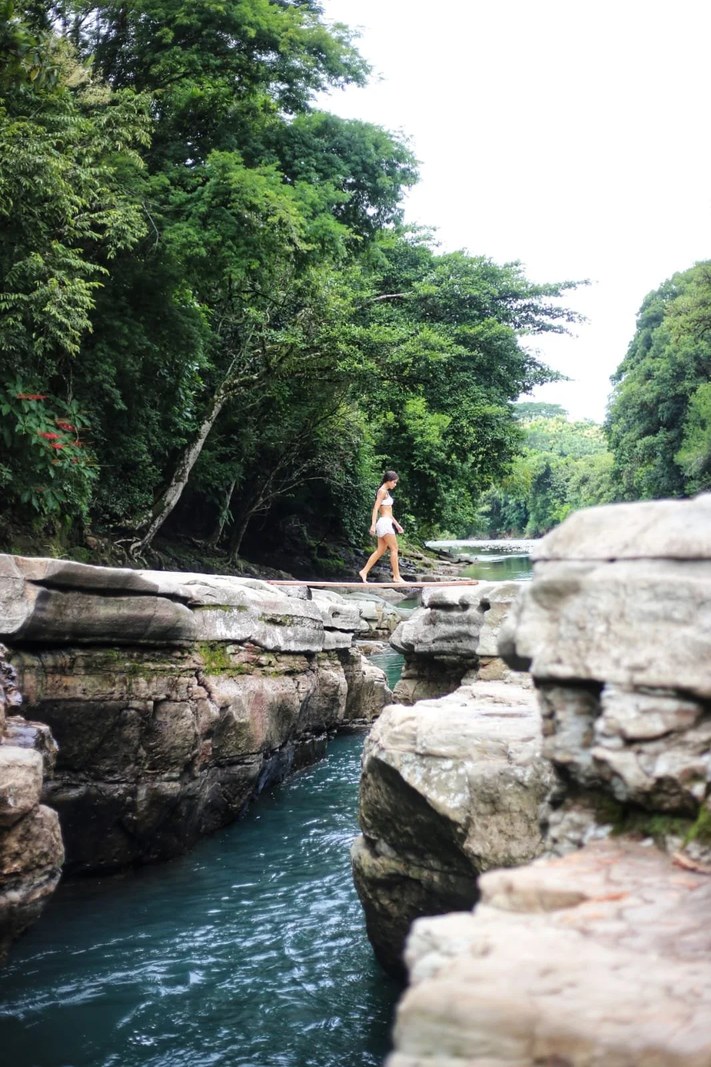 Unspoiled tropical island coastline in the Gulf of Chiriqui National Marine Park Panama