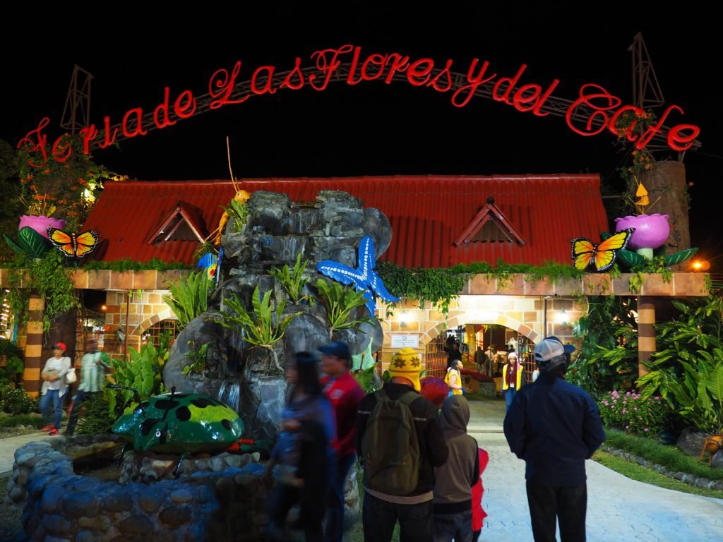 Lush blooming gardens at the annual Boquete Flower and Coffee Fair in January